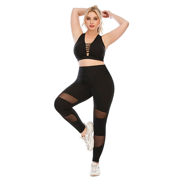 Workout Clothes Suit Plus Size Yoga Clothes Tight - Bargin Bazaar