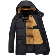 Clothing plus velvet padded jacket men winter