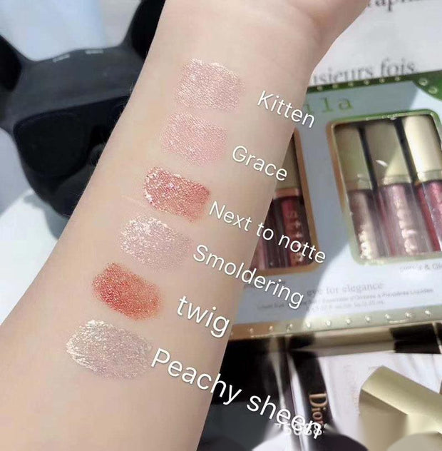 6 Eyeshadow Pearl Shiny Silkworm Pen - Bargin Bazaar