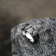 Mens Fashion Vintage Stainless Steel Ring