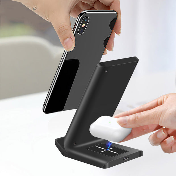 Wireless smart vertical mobile phone charger  fast charge suitable for mobile phones