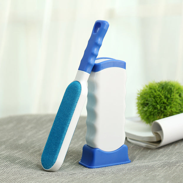 Household pet hair removal brush