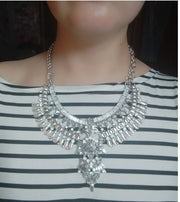 Alloy Diamond Short Necklace Crystal Necklace - Bargin Bazaar