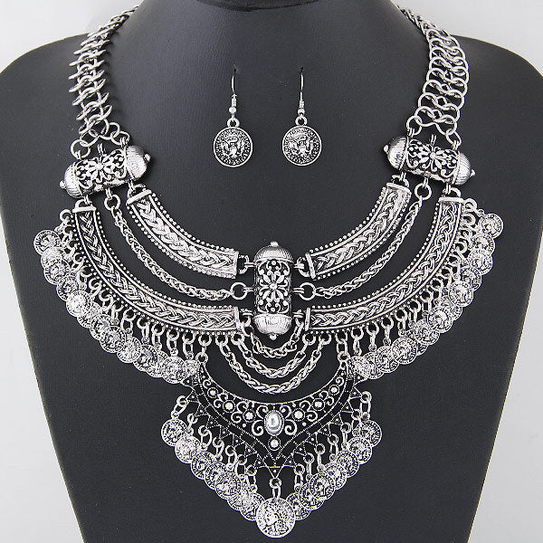 Alloy Diamond Short Necklace Crystal Necklace - Bargin Bazaar