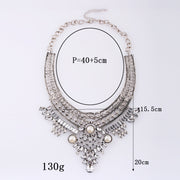 Alloy Diamond Short Necklace Crystal Necklace - Bargin Bazaar