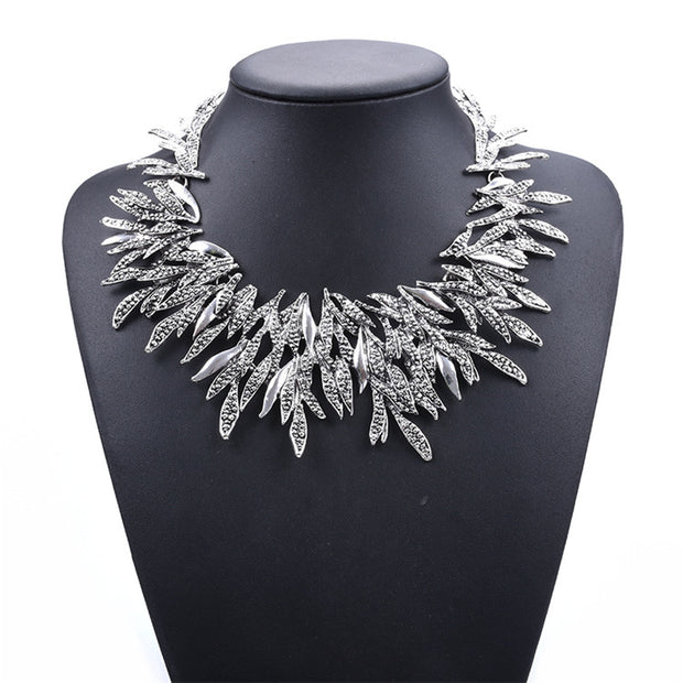 Alloy Diamond Short Necklace Crystal Necklace - Bargin Bazaar