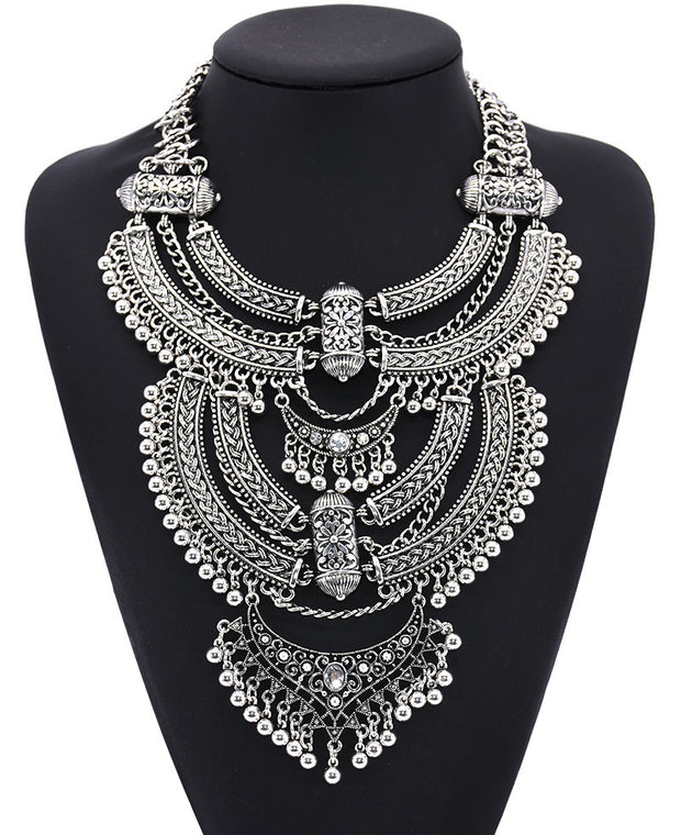 Alloy Diamond Short Necklace Crystal Necklace - Bargin Bazaar