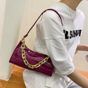 Chained One-Shoulder Woman Bag With Armpit Baguette Bag - Bargin Bazaar