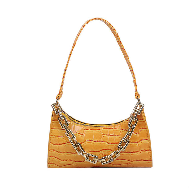 Chained One-Shoulder Woman Bag With Armpit Baguette Bag - Bargin Bazaar