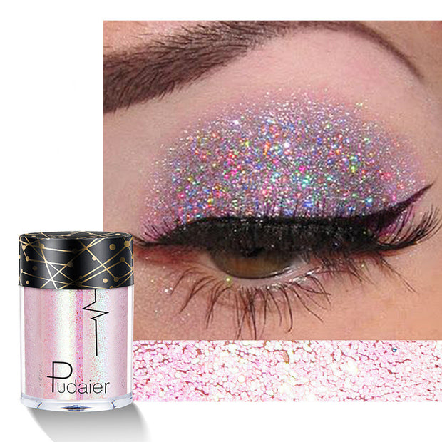 Monochrome Eyeshadow Glitter Glitter Sequins Mermaid Ji Color Shine Starry Sky Eyeshadow - Bargin Bazaar