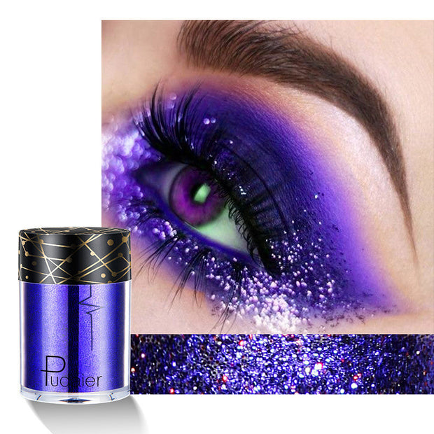 Monochrome Eyeshadow Glitter Glitter Sequins Mermaid Ji Color Shine Starry Sky Eyeshadow - Bargin Bazaar