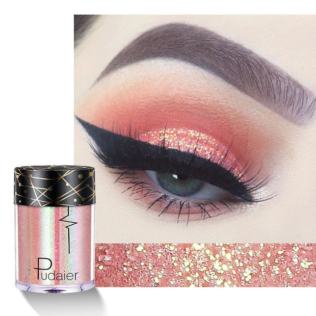 Monochrome Eyeshadow Glitter Glitter Sequins Mermaid Ji Color Shine Starry Sky Eyeshadow - Bargin Bazaar