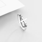 Simple Stacking Combination Ring Female 925 Sterling Silver - Bargin Bazaar