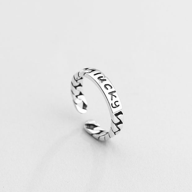 Simple Stacking Combination Ring Female 925 Sterling Silver - Bargin Bazaar