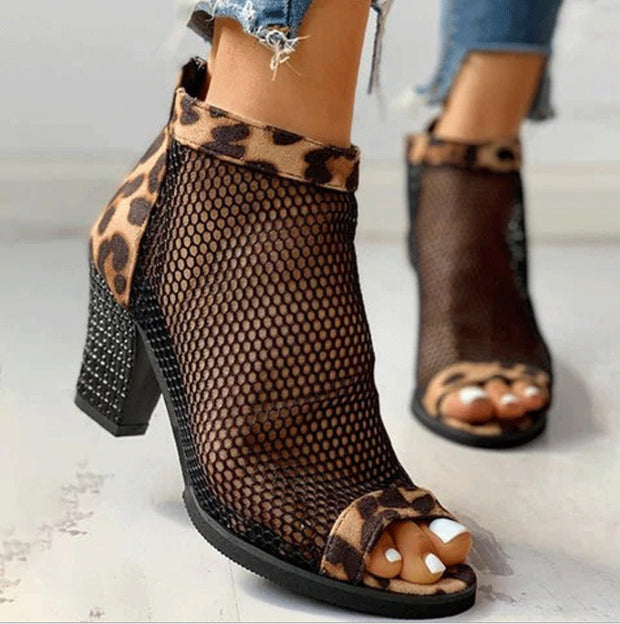 Mesh zipper cool boots woman - Bargin Bazaar