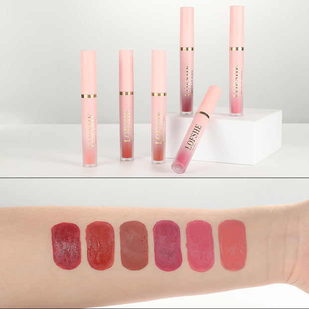 Fashion Matte Lip Glaze Lipstick Fade Set - Bargin Bazaar