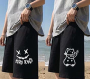 New Casual Pants Men''s Summer Shorts Men''s Korean Trend Loose  Hong Kong Style Straight Sports Pants