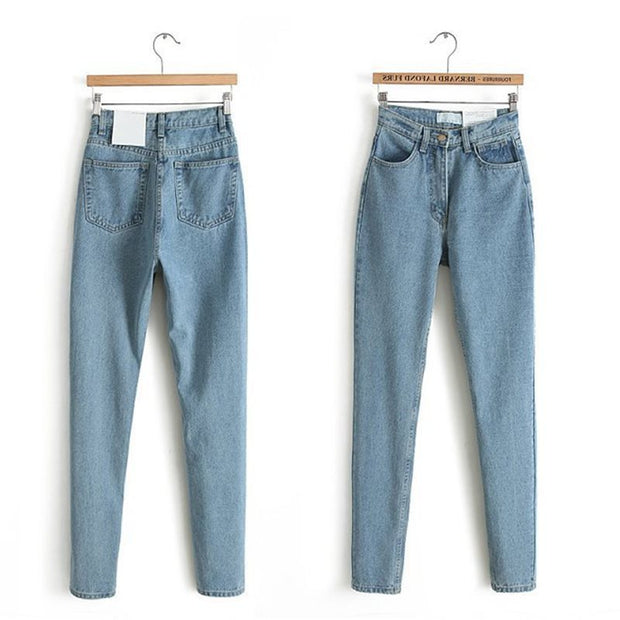 Harem Pants Vintage High Waist Jeans Woman Boyfriends - Bargin Bazaar