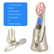 Electric Laser Hair Growth Comb Infrared EMS RF Vibration Massager Microcurrent Hair Care Hair Loss Treatment Hair Regrowth - Bargin Bazaar