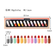 Capsule 12 Color Mini Lipstick Set - Bargin Bazaar