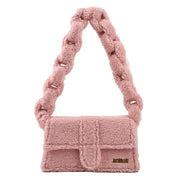 Bag Woman New Senior Texture Plush One Shoulder Small Square Bag - Bargin Bazaar