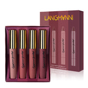 Four Lipstick Set Matte Moisturizing Lipstick Pen - Bargin Bazaar