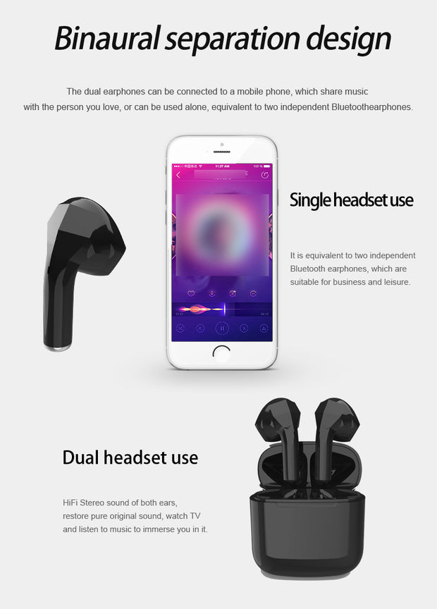 Wireless headset bluetooth headset