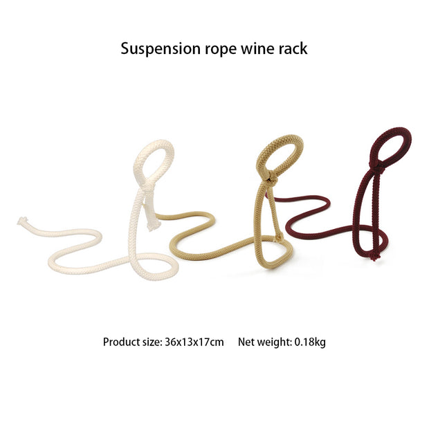 Suspended Rope Wine Bottle - Bargin Bazaar