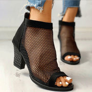 Mesh zipper cool boots woman - Bargin Bazaar