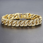 Miami Gold Curb Cuban Bracelet - Bargin Bazaar