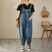 New Real Time Denim Casual Strap Pants For Women - Bargin Bazaar