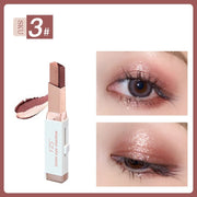 YZS Velvet Gradient Two-color Eyeshadow Stick, Contrast Pearlescent Eyeshadow, Eye Modification Eyeshadow Pen - Bargin Bazaar