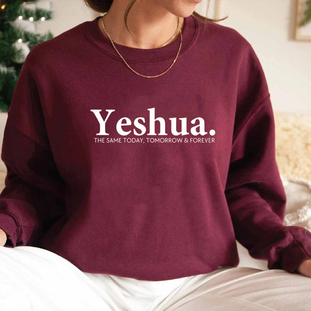 Vintage Yeshua Christian Sweatshirt Christian Apparel Faith - Bargin Bazaar