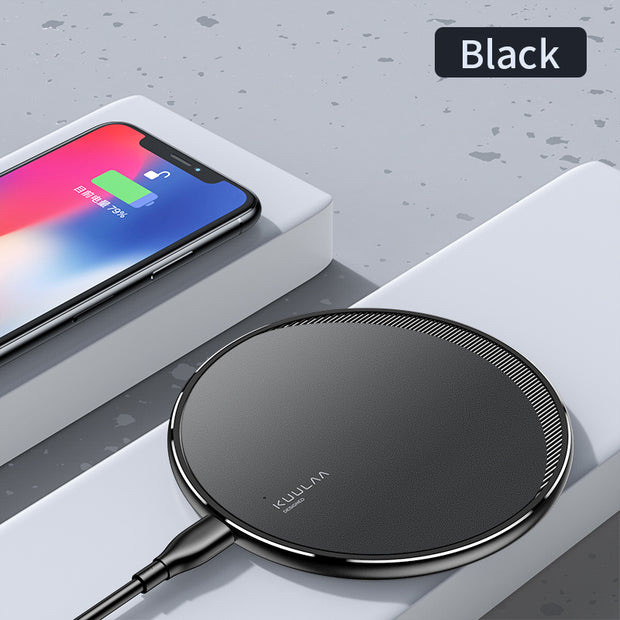 Wireless disc charger for mobile phones