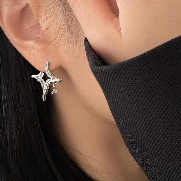 Asterism Rhinestone Earrings - Bargin Bazaar