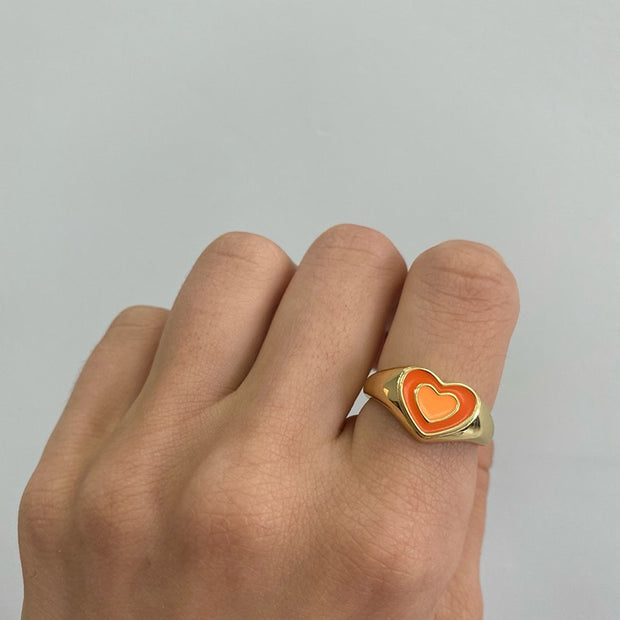 Creative Love Heart Ring - Bargin Bazaar