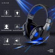 Led Light Wired Gamer Headset - Bargin Bazaar