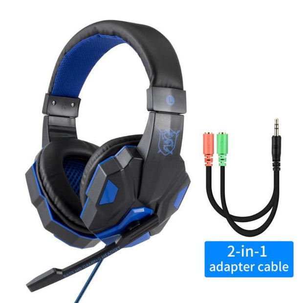 Led Light Wired Gamer Headset - Bargin Bazaar