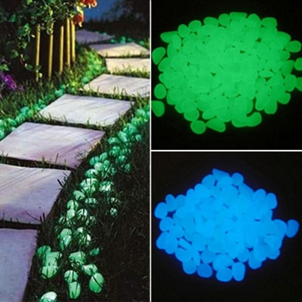 Glow in the Dark Garden Pebbles - Bargin Bazaar