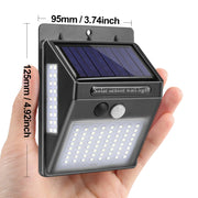 Garden Solar Lamp PIR Motion Sensor LED Solar Light Solar Powered By Sunlight Waterproof for Outdoor Wall Street Decoration - Bargin Bazaar