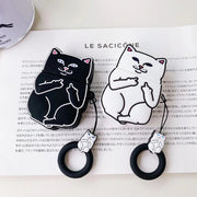 Cartoon Cat AirPods Case - Bargin Bazaar