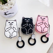 Cartoon Cat AirPods Case - Bargin Bazaar