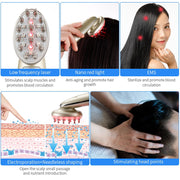 Electric Laser Hair Growth Comb Infrared EMS RF Vibration Massager Microcurrent Hair Care Hair Loss Treatment Hair Regrowth - Bargin Bazaar