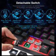 Mini Mechanical Gaming Wired Keyboard - Bargin Bazaar