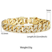 Miami Gold Curb Cuban Bracelet - Bargin Bazaar