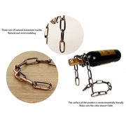 Magic Iron Chain Wine Bottle Holder - Bargin Bazaar