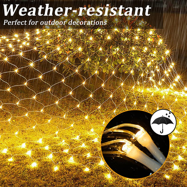 Net Mesh Solar Fairy Lights - Bargin Bazaar