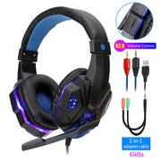 Led Light Wired Gamer Headset - Bargin Bazaar