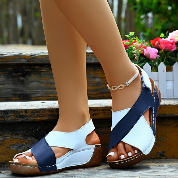 Platform Platform With Skirt Casual Open Toe All-match Beach - Bargin Bazaar