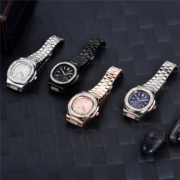 Mens Fashion Alloy  Luxury Brand Diamond Gifts Watches